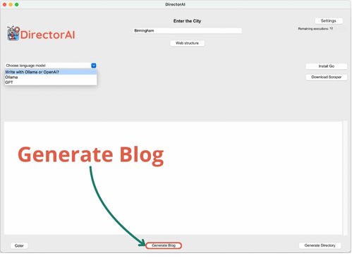 DirectorAI - Generate Blog