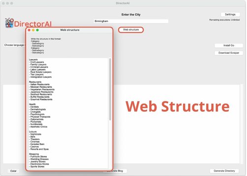 DirectorAI - Web Structure